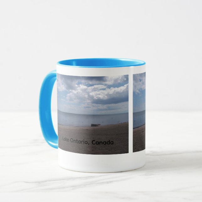 Caneca Barco a remo no Lago Ontário, Canadá (Frente Esquerda)