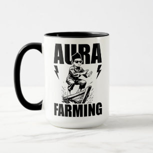 Caneca Barco de Criança Indonésio Meme Viral Aura Farming