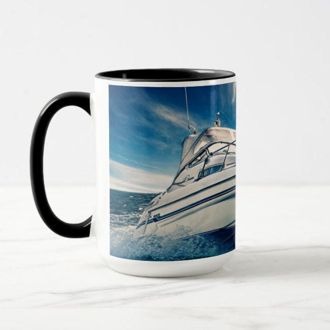 Caneca Barco do poder que entra o porto de Chichester (Esquerda)