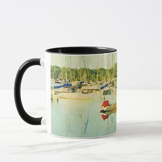 Caneca Barcos à vela no lago Harriet Coffee Mug (Esquerda)