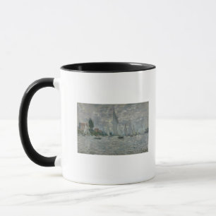 Caneca Barcos de Claude Monet  , ou regata em Argenteuil