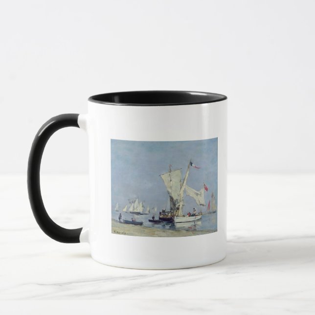 Caneca Barcos de navigação, c.1869 (Esquerda)