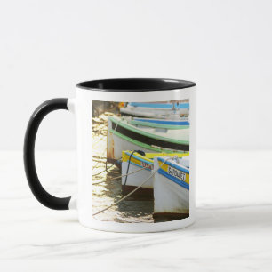 Caneca Barcos de pesca tradicionais pintados em