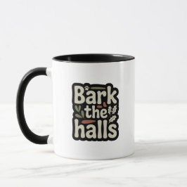 Caneca Bark the Halls Dog Holiday