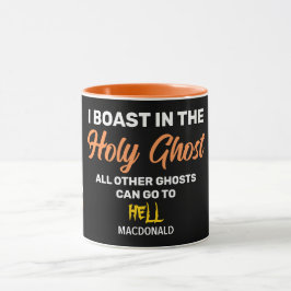 Caneca BARRA NO Halloween Cristão HOLY GHOST