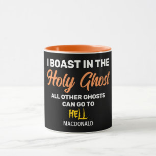 Caneca BARRA NO Halloween Cristão HOLY GHOST