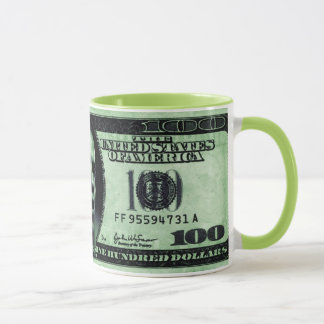 Caneca Barrack Obama 100 Dólares Bill Mug