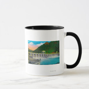 Caneca Barragem de Bonneville no rio Columbia
