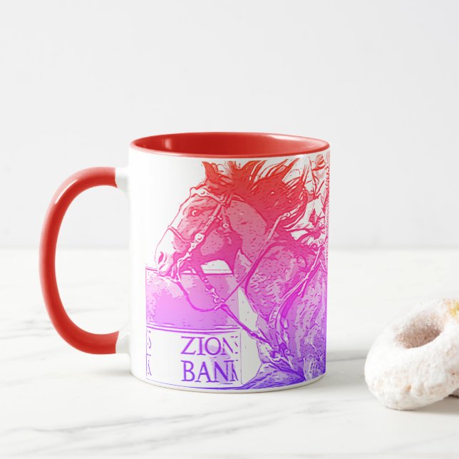 Caneca Barrel Racer II (arco-íris) (Com Donut)