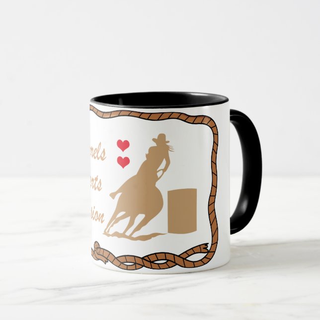 Caneca Barrel Racing (Frente Esquerda)