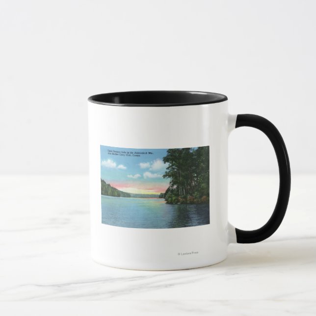 Caneca Bartlett Carregar Club View of Upper Saranac Lake (Direita)