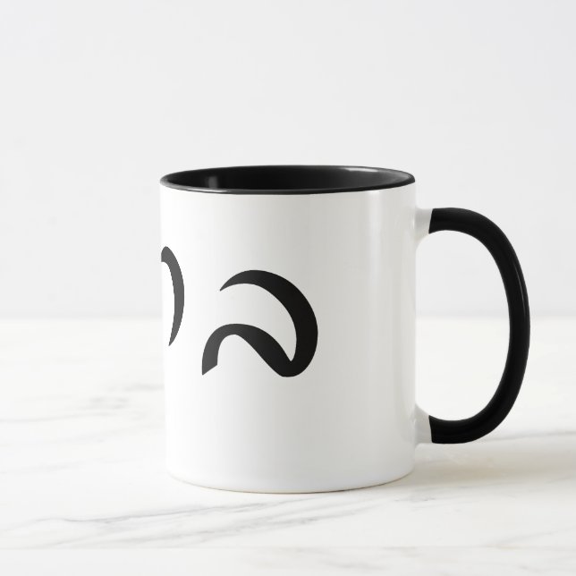 Caneca Baruch - rotulação hebréia do roteiro (Direita)