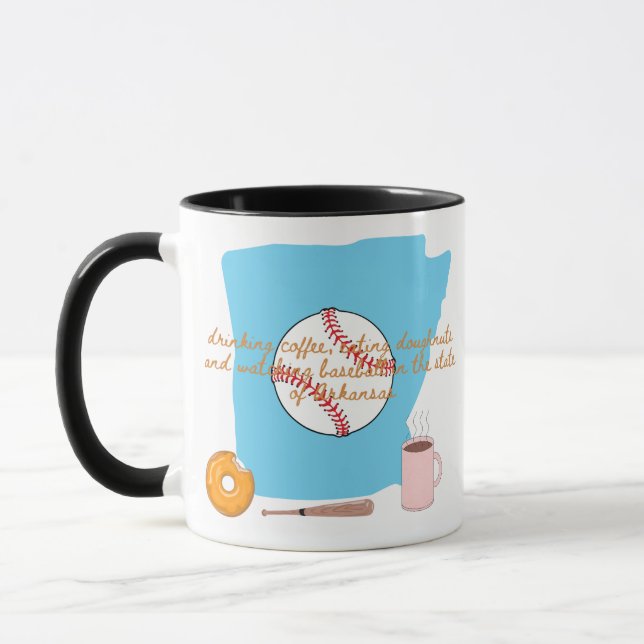 Caneca Baseball, coffee and donuts in Arkansas  (Esquerda)