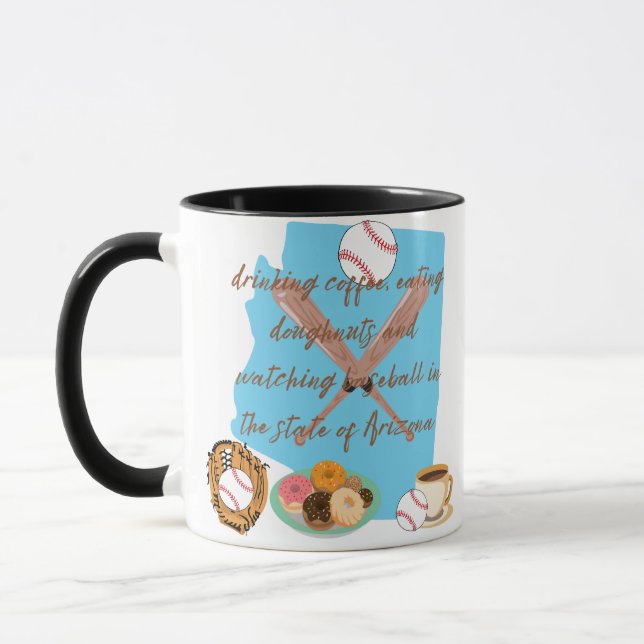 Caneca Basebol, café e donuts no Arizona  (Esquerda)