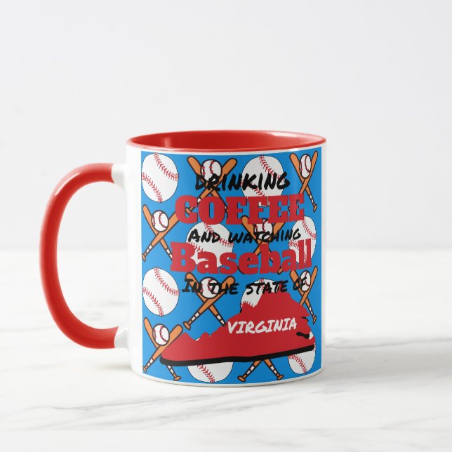 Caneca Basebol e Café na Virgínia  (Esquerda)