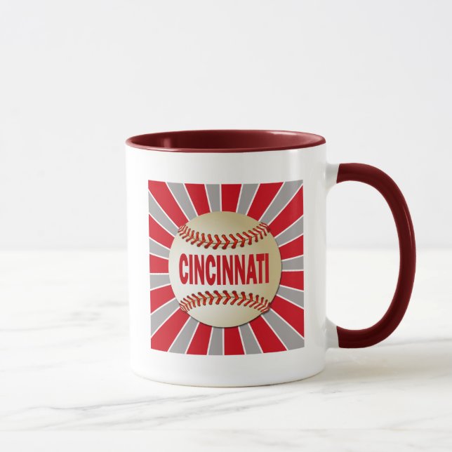CANECA BASEBOL RETRO DE CINCINNATI (Direita)
