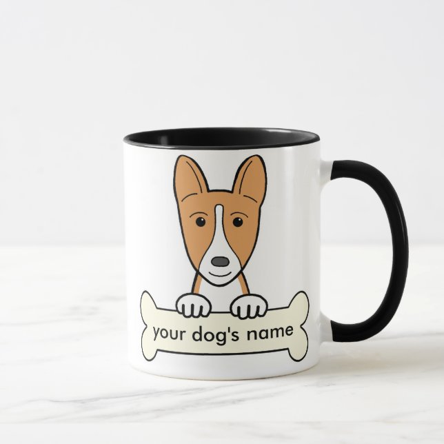 Caneca Basenji personalizado (Direita)