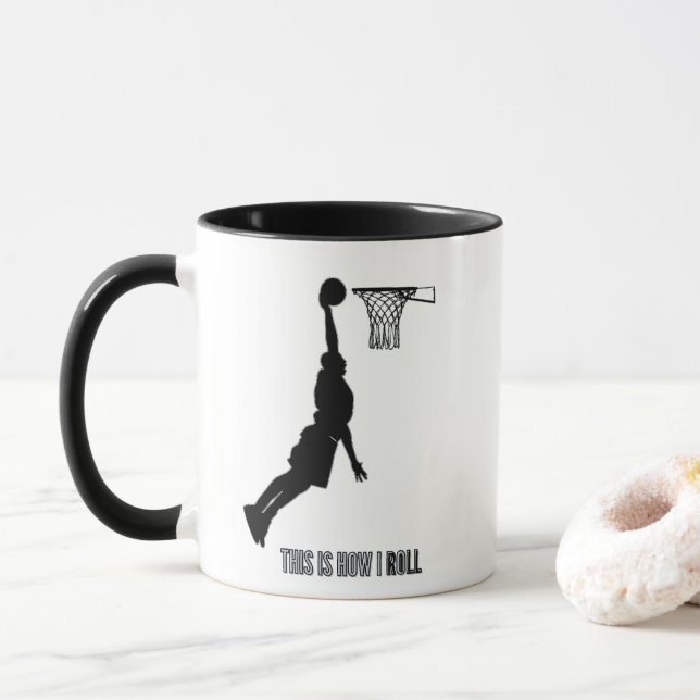 Caneca Basquete É Assim Que Eu Lanço Jovens Rapazes (Com Donut)