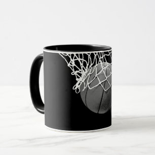 Caneca Basquete preto e branco