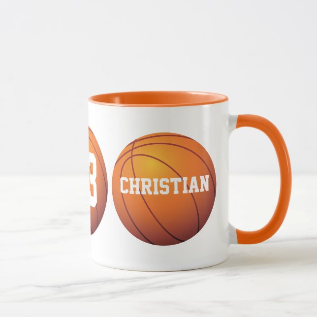 Caneca Basquetebol personalizado (Direita)