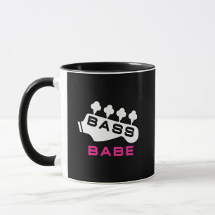 Caneca Bass Babe Gift Para Garota assiste