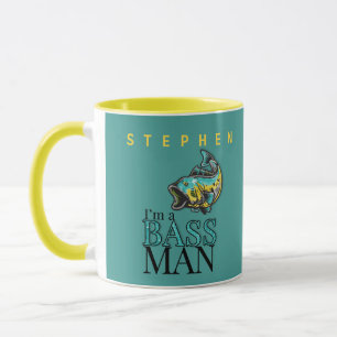 Caneca Bass Man Humor com Nome