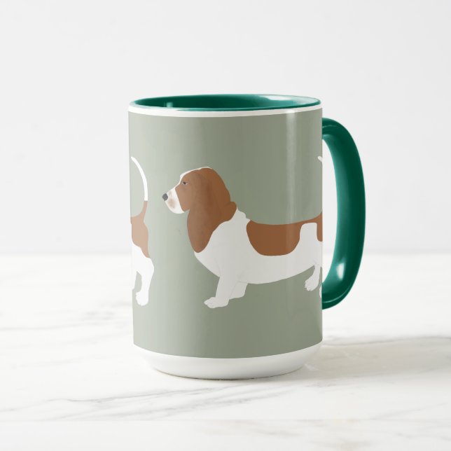 Caneca Basset Hound (Frente Esquerda)