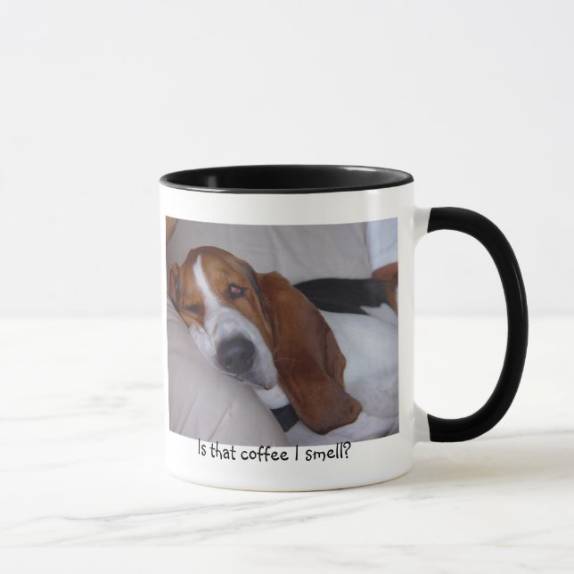 Caneca Basset Hound sonolento (Direita)