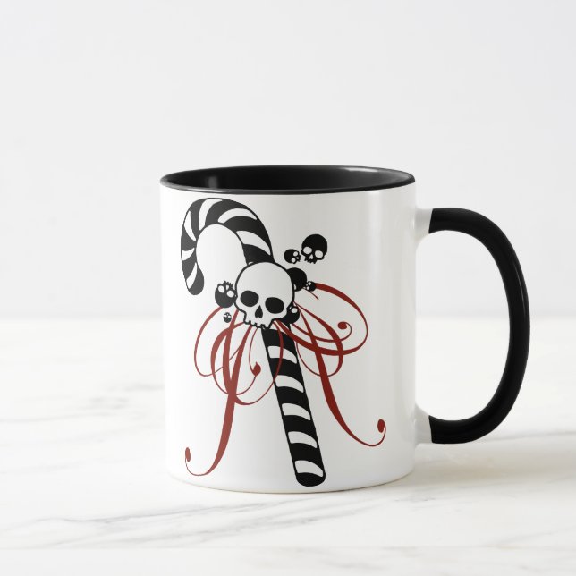 Caneca Bastão de doces do crânio (Direita)