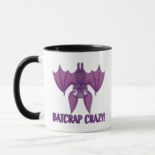 Caneca Bat de Cartoon Louco de Batsucata