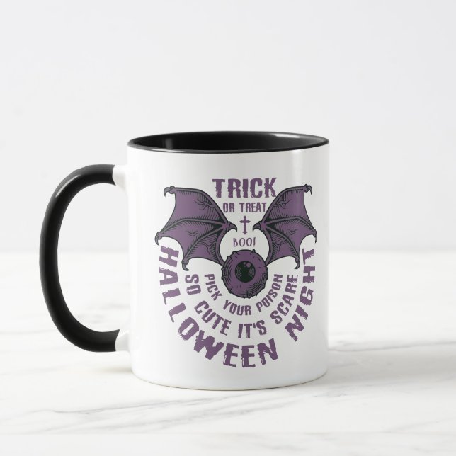 Caneca Bat Halloween - Tolo ou Tratar (Esquerda)