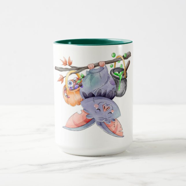 Caneca Bat Mug Bonito De Halloween (Centro)