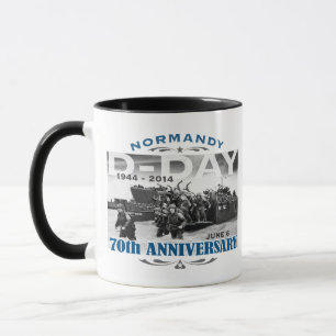 Caneca Batalha do 70 de D-Day na Normandia
