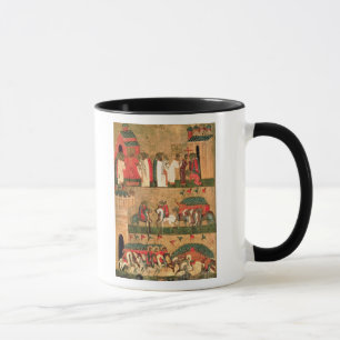 Caneca Batalha do Novgorodians com o Suzdalians
