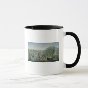 Caneca Batalha naval com a frota espanhola