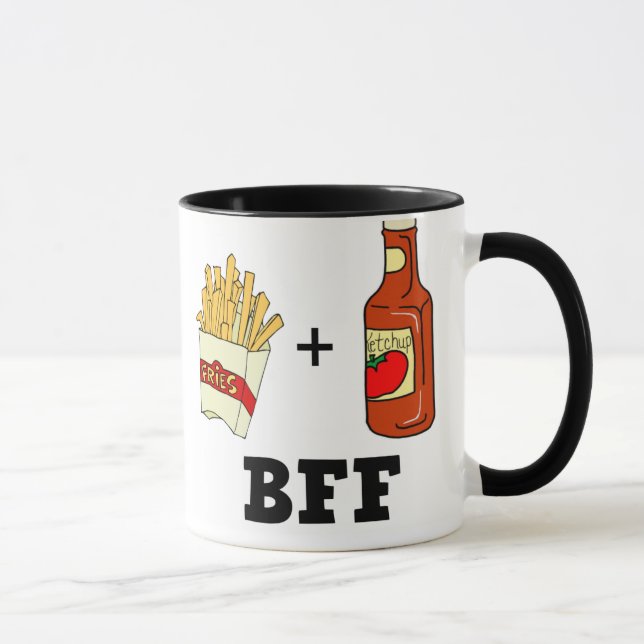 Caneca Batatas fritas & ketchup BFF (Direita)