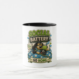Caneca Bateria Social Volte para Casa Personalizada Engra