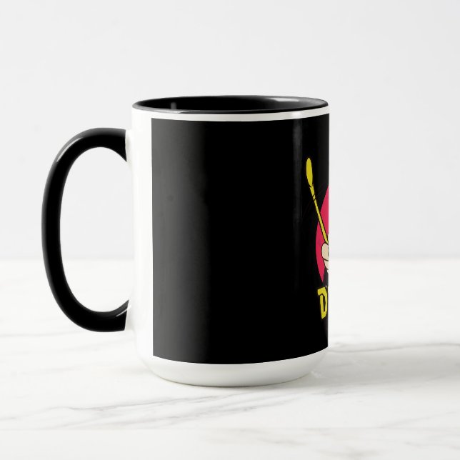 Caneca Baterista com Baquetas (Esquerda)