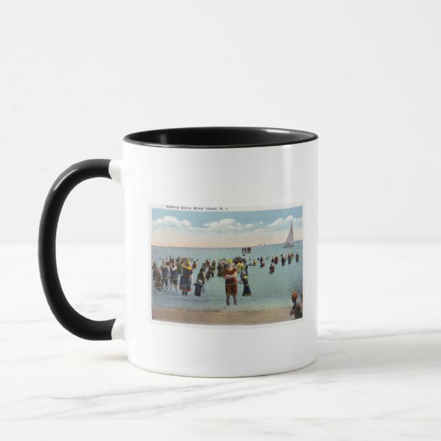 Caneca Bathers na praia (Esquerda)
