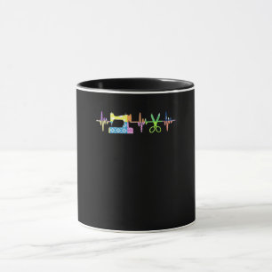 Caneca Batimento Cardíaco de Corte - Lover de Quilter
