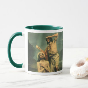 Caneca Batismo de Jesus Cristo por João Batista