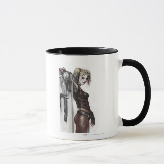 Caneca Batman Arkham | Ilustração de Harley Quinn (Direita)
