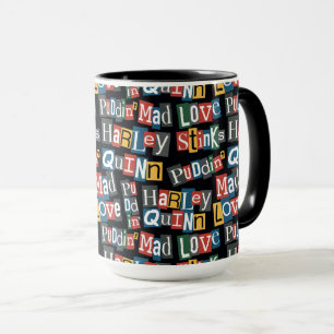 Caneca Batman   Harley Quinn Ransom Note Style