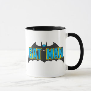 Caneca Batman   Logotipo azul de vinheta