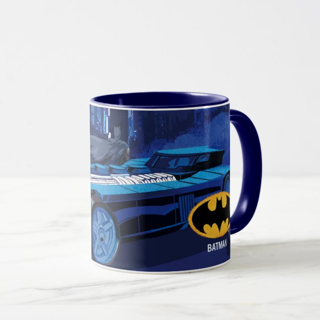 Caneca Batman Patrulha Noturna na Cidade de Gotham (Frente Esquerda)