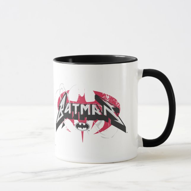 Caneca Batman | Red and Black Logo (Direita)