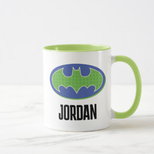 Caneca Batman   Símbolo roxo e verde