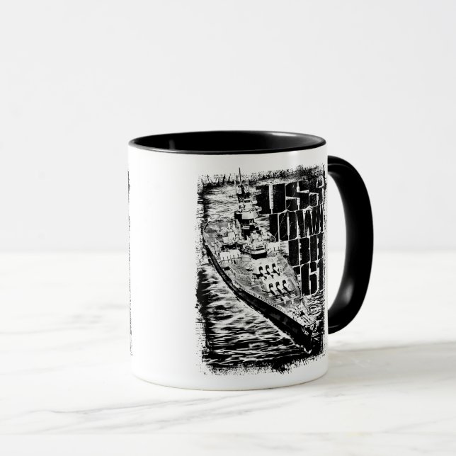 Caneca Battleship Iowa Combo Mug (Frente Esquerda)