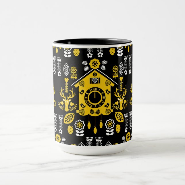 Caneca Bauernmalerei Folk Art (Centro)