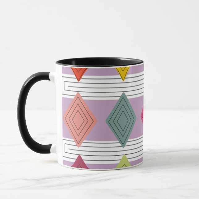 Caneca Bauhaus Diamond Quilt (Esquerda)